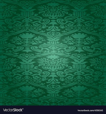 Green Seamless abstract floral pattern background vector image