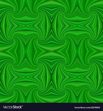 Green seamless abstract psychedelic spiral ray vector image