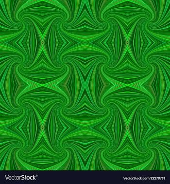 Green seamless abstract psychedelic spiral stripe vector image