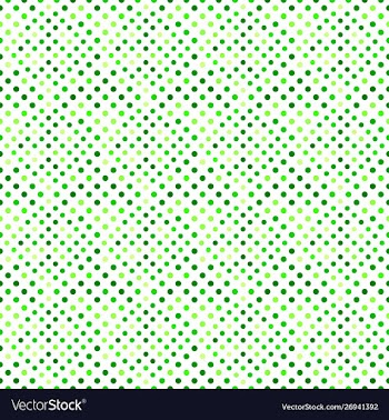 Green seamless circle pattern background vector image