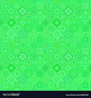 Green seamless diagonal square pattern - mosaic vector image