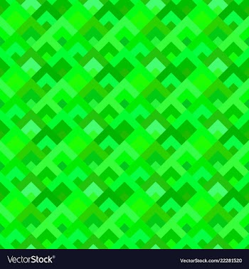 Green seamless diagonal square pattern - mosaic vector image