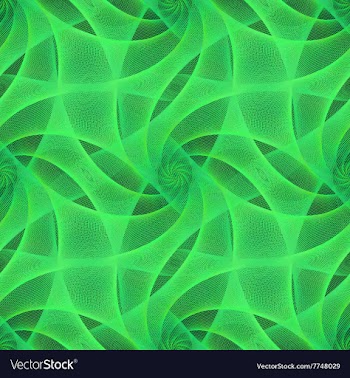 Green seamless fractal veil pattern vector image