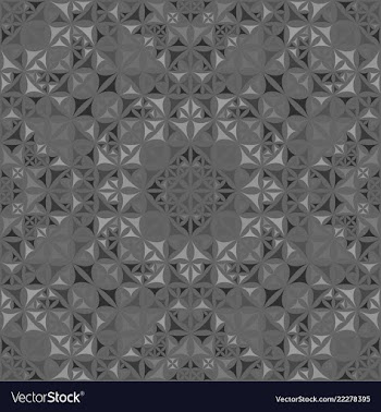 Green seamless kaleidoscope pattern background vector image