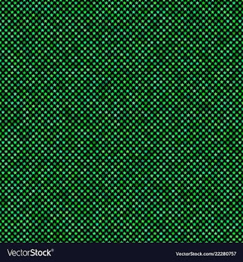 Green seamless pentagram star pattern background vector image