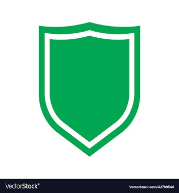 green shield solid icon