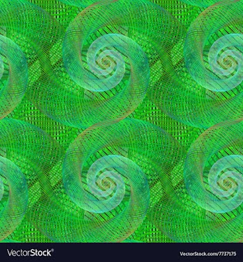 Green shiny seamless swirl pattern design vector image