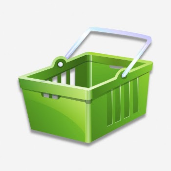 Green shopping basket clipart illustration. | Free Photo - rawpixel