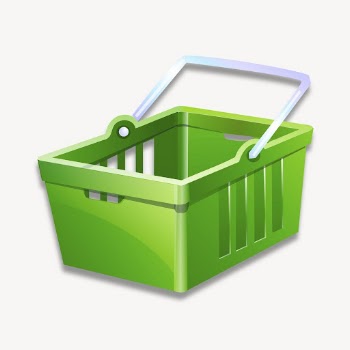 Green shopping basket clipart, illustration | Free Vector - rawpixel
