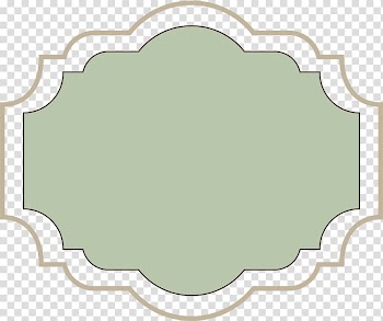 Green simple lace frame transparent background PNG clipart