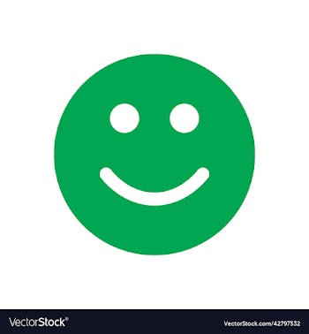 green smile solid icon