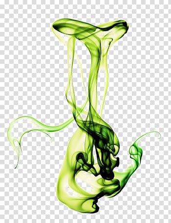 Green smoke transparent background PNG clipart