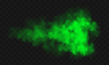 Green smoke, unpleasant bad smell, toxic gas Free Vector