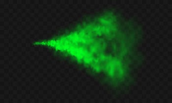 Green smoke, unpleasant bad smell, toxic gas Free Vector