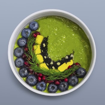Green smoothie bowl sticker, food | Free PSD - rawpixel