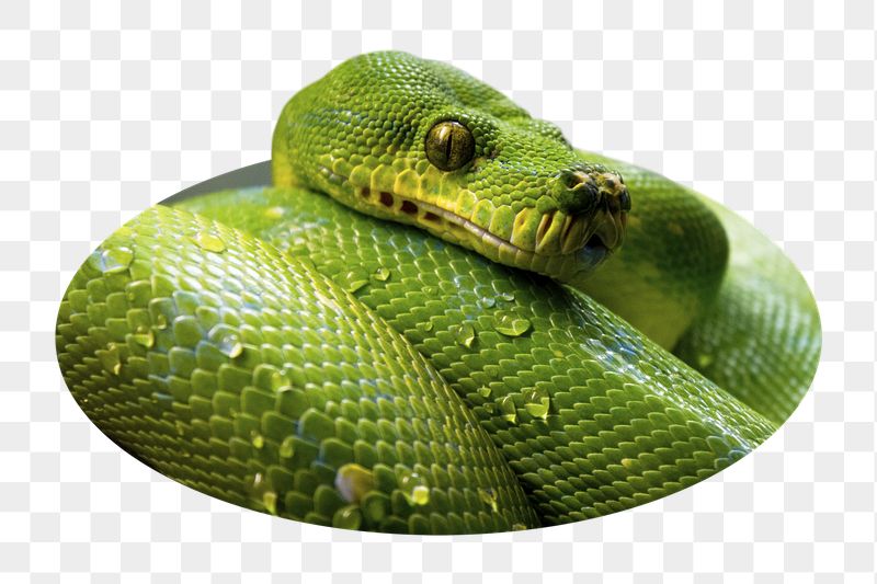 Green snake png sticker, wildlife | Free PNG - rawpixel
