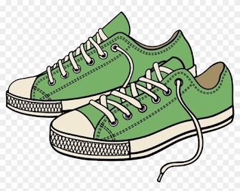 Green Sneakers Png Clipart - Clip Art Running Shoes