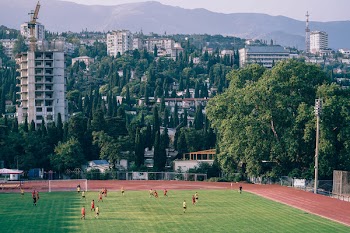 Green Soccer Field