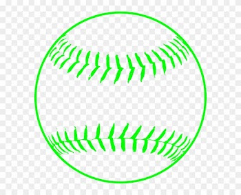 Green Softball Clip Art - Baseball Clipart