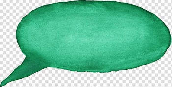 Green Speech balloon Watercolor painting, speech bubbles transparent background PNG clipart