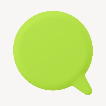 Green speech bubble, 3D rendering | Free Photo - rawpixel