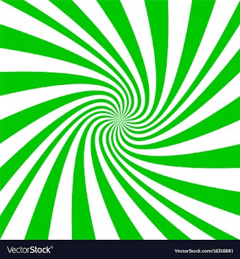 Green spiral background - graphic vector image