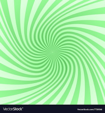 Green spiral pattern background vector image