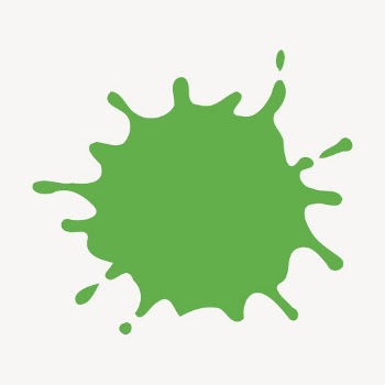 Green splash collage element, creative | Free PSD - rawpixel