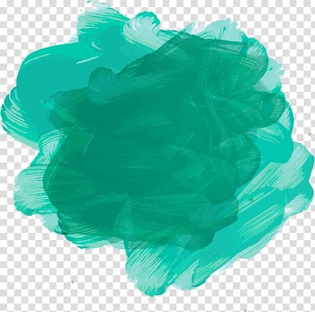 Green splat painting, Green watercolor transparent background PNG clipart