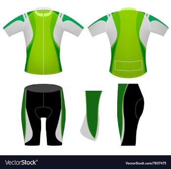 Green sports cycling vest vector image