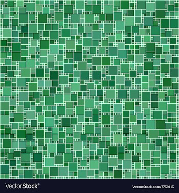Green square mosaic background vector image