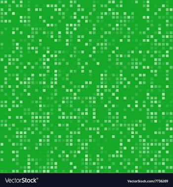 Green square pixel mosaic background vector image
