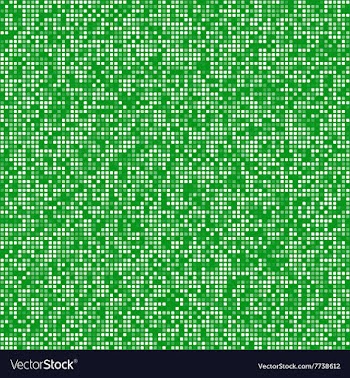 Green square pixel mosaic background vector image