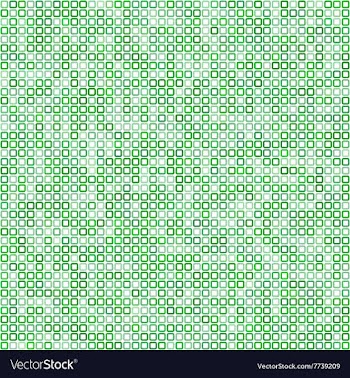 Green square pixel mosaic background vector image