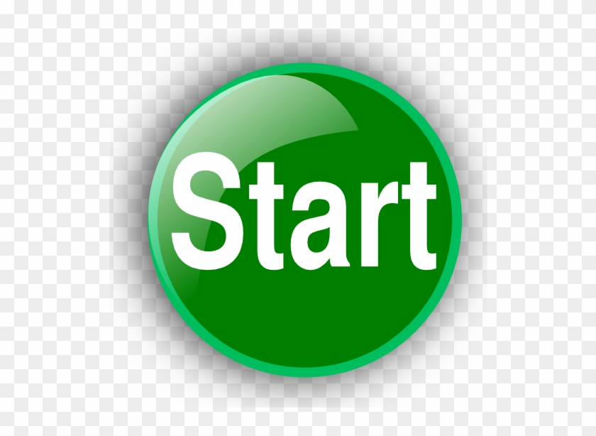 Green Start Button Clip Art Image - Push Button Start Gif