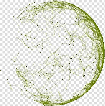 Green string decor illustration, Geometry Line, Circular design geometric lines transparent background PNG clipart
