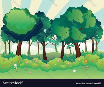 Green Summer Forest vector image
