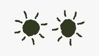 Green sun divider, weather collage | Free Vector - rawpixel