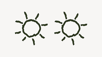Green sun, weather collage element | Free Vector - rawpixel