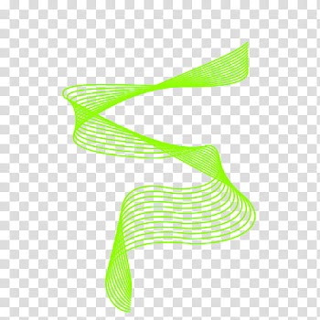 Green swirl lines transparent background PNG clipart