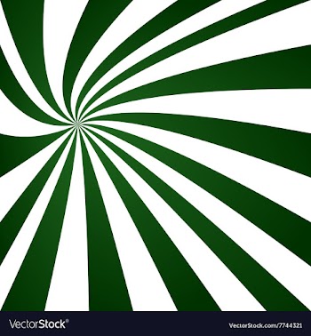 Green swirling ray pattern design vector image