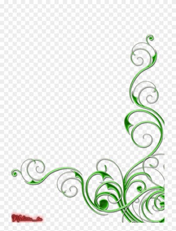 Green Swirls Valid Green Swirl Borders New Simple Corner - Green Swirl Border Png
