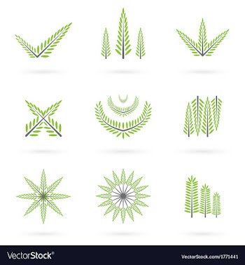  					Green symbol design vector image														