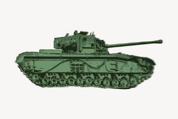 Green tank clipart, vehicle illustration | Free Vector - rawpixel
