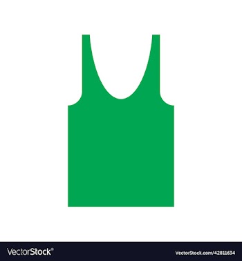 green tank top solid icon