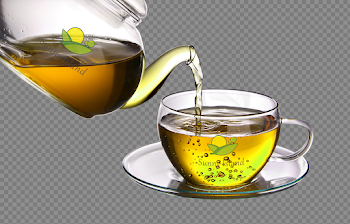 Green Tea Cup PNG Image Background