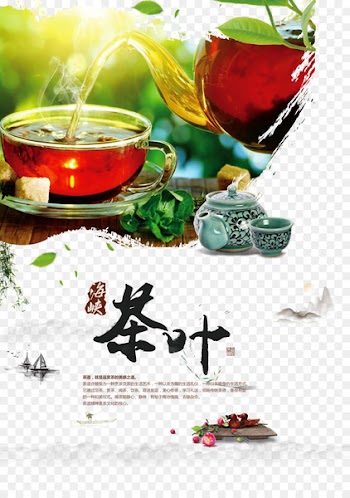 Green tea Matcha White tea Bubble tea - Vector tea poster 