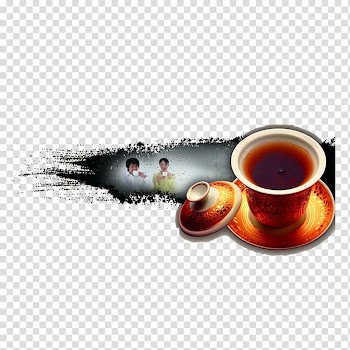 Green tea Tieguanyin Huangshan Maofeng Da Hong Pao, White Tea Cup Tea Ingredients transparent background PNG clipart