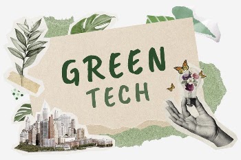Green tech word typography, environment | Free Photo - rawpixel