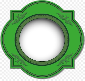 Green Template Calendar - Vector painted green circle 